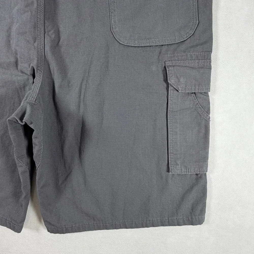 Wrangler Riggs Workwear Mens 44 Gray Ripstop Cargo Shorts Utility New